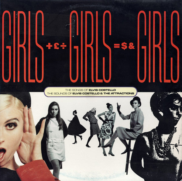 Elvis Costello – Girls +£÷ Girls =$& Girls (The Songs Of Elvis Costello / The Sounds Of Elvis Costello & The Attractions) (2xLP) LP vinyl record, image 1 of 10