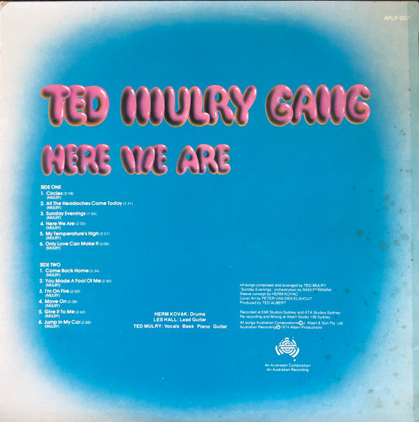 Ted Mulry Gang – Here We Are LP vinyl record, image 7 of 9