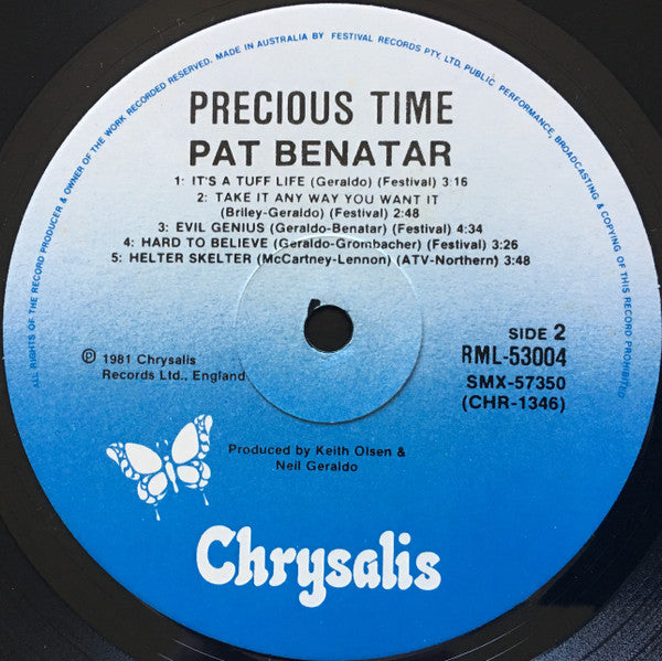 Pat Benatar – Precious Time LP vinyl record, image 4 of 7