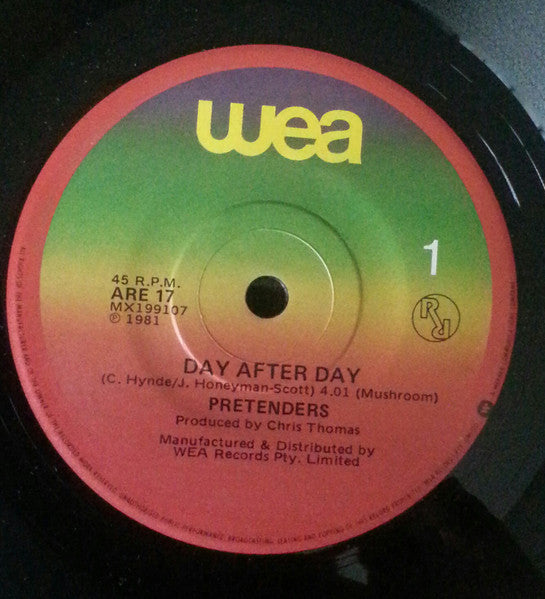 The Pretenders – Day After Day 7" vinyl record
