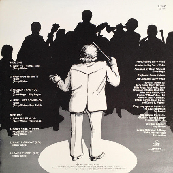 Love Unlimited Orchestra – Rhapsody In White LP vinyl record, image 2 of 4