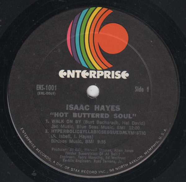 Isaac Hayes – Hot Buttered Soul LP vinyl record, image 3 of 4