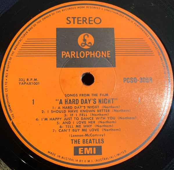 The Beatles – A Hard Day's Night LP vinyl record, image 3 of 4