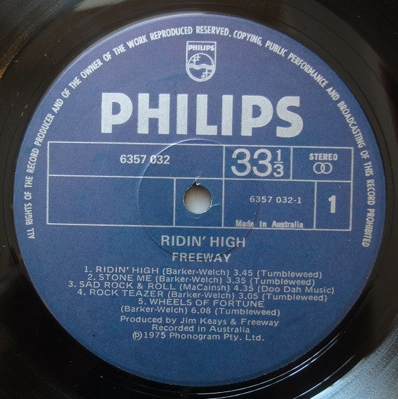 Freeway – Riding High LP vinyl record, image 4 of 4
