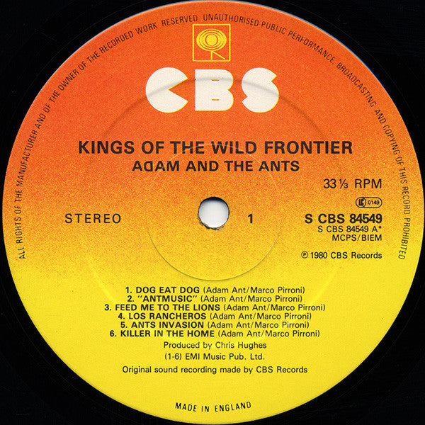Adam And The Ants – Kings Of The Wild Frontier LP vinyl record, image 3 of 10