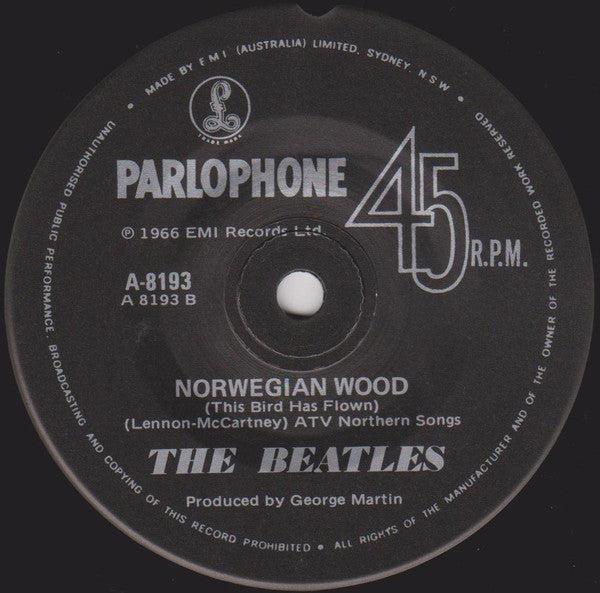 The Beatles – Nowhere Man 7" vinyl record, image 3 of 3