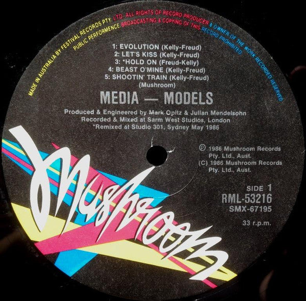 Models – Models' Media LP vinyl record, image 4 of 5