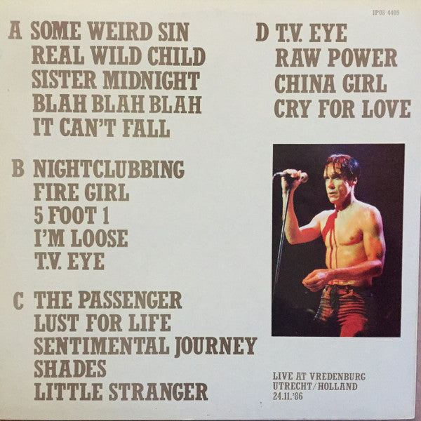 Iggy Pop – Cry For Love - Live At Vredenburg, Utrecht,Holland 24.11.86 (2xLP) LP vinyl record, image 5 of 6