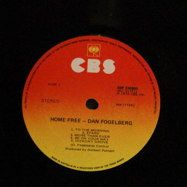 Dan Fogelberg – Home Free LP vinyl record, image 4 of 5