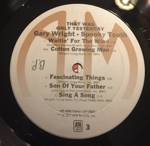 Gary Wright, Spooky Tooth – That Was Only Yesterday (2xLP) LP vinyl record, image 4 of 8