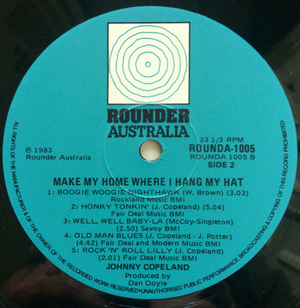 Johnny Copeland – Make My Home Where I Hang My Hat LP vinyl record, image 4 of 4