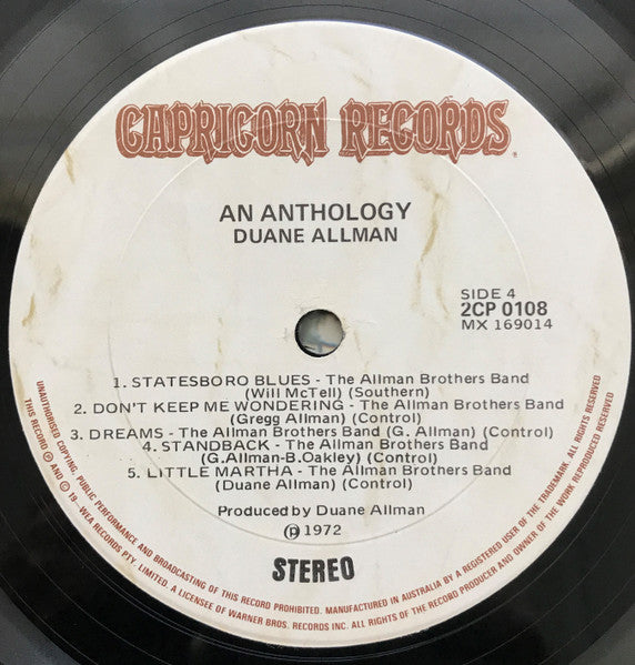 Duane Allman – An Anthology (2xLP) LP vinyl record, image 8 of 9