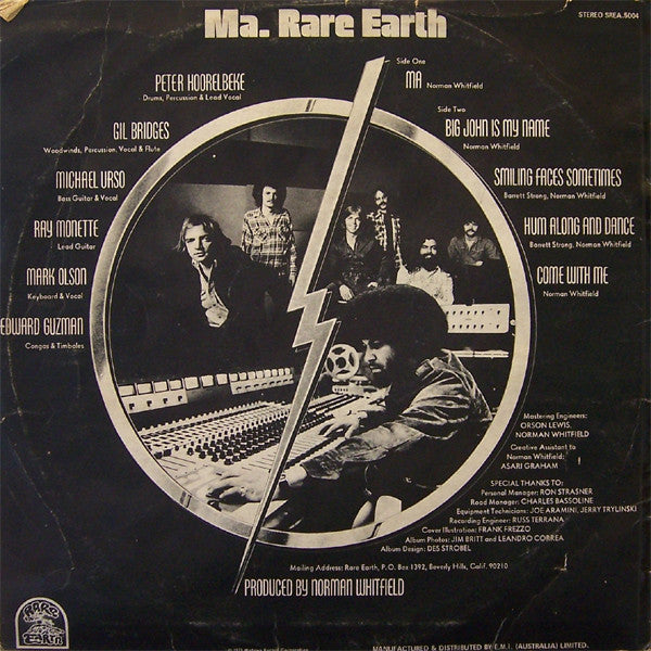 Rare Earth – Ma LP vinyl record, image 2 of 4