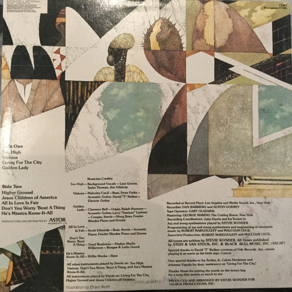 Stevie Wonder – Innervisions LP vinyl record, image 2 of 6