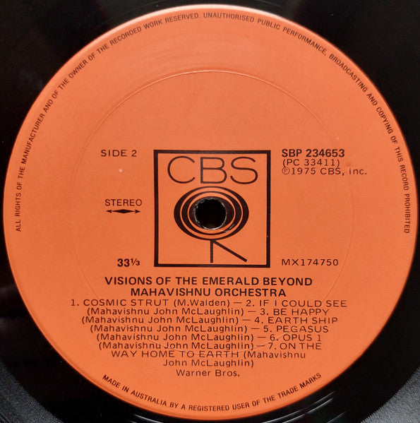 Mahavishnu Orchestra – Visions Of The Emerald Beyond LP vinyl record, image 5 of 8