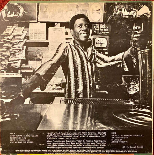 Junior Wells – On Tap LP vinyl record, image 2 of 6