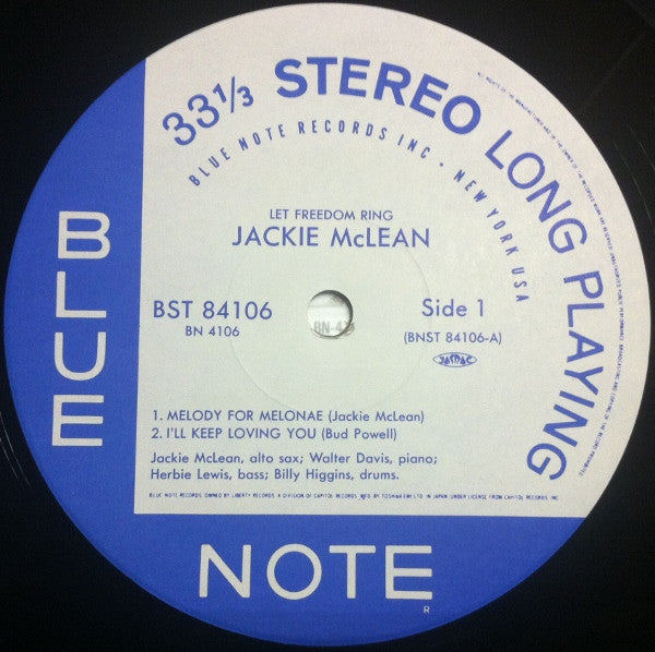Jackie McLean – Let Freedom Ring LP vinyl record, image 3 of 8