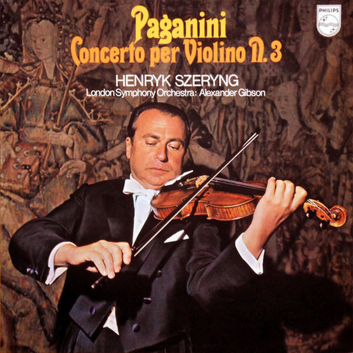 Niccolò Paganini, Henryk Szeryng, London Symphony Orchestra, Alexander Gibson – Concerto Per Violino N. 3 LP vinyl record, image 1 of 8