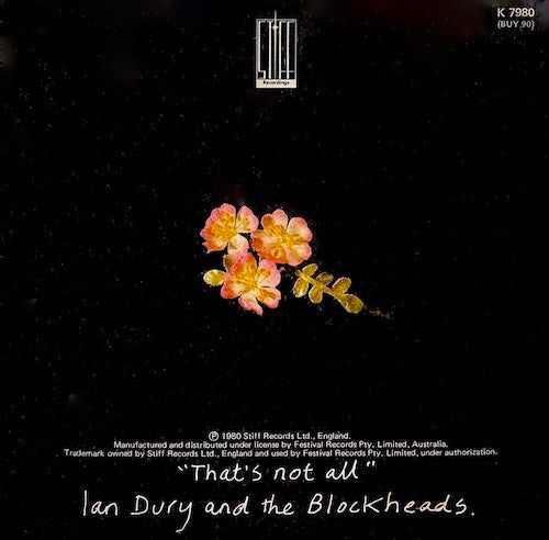 Ian Dury And The Blockheads – I Want To Be Straight 7" vinyl record, image 2 of 6