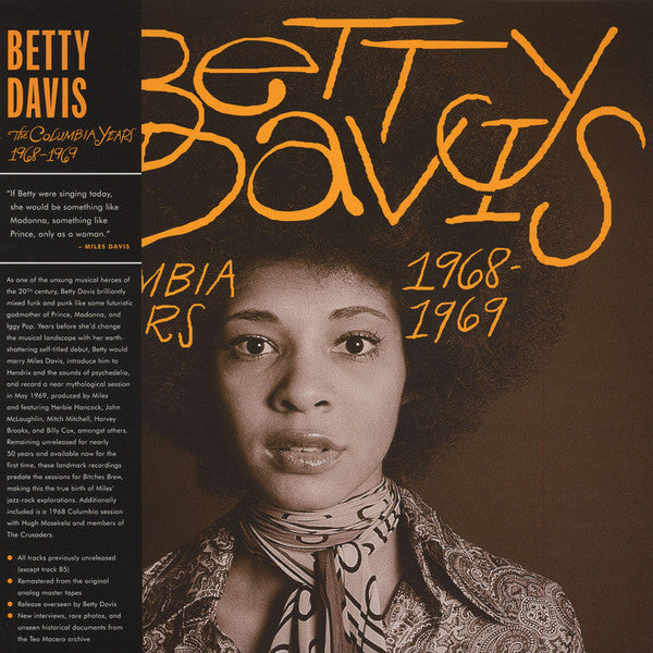 Betty Davis – The Columbia Years 1968-1969 LP vinyl record, image 1 of 10