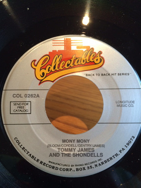 Tommy James & The Shondells – Mony, Mony 7" vinyl record, image 1 of 2