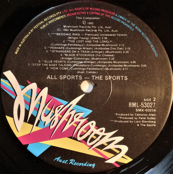 The Sports – All Sports LP vinyl record, image 4 of 6
