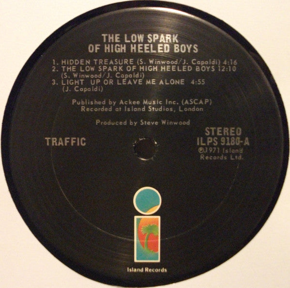 Traffic – The Low Spark Of High Heeled Boys LP vinyl record, image 3 of 4