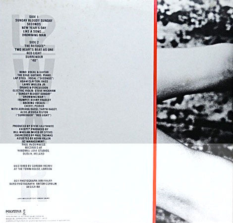 U2 – War = 闘 LP vinyl record, image 2 of 7