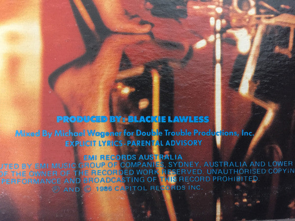 W.A.S.P. – Inside The Electric Circus LP vinyl record, image 5 of 5