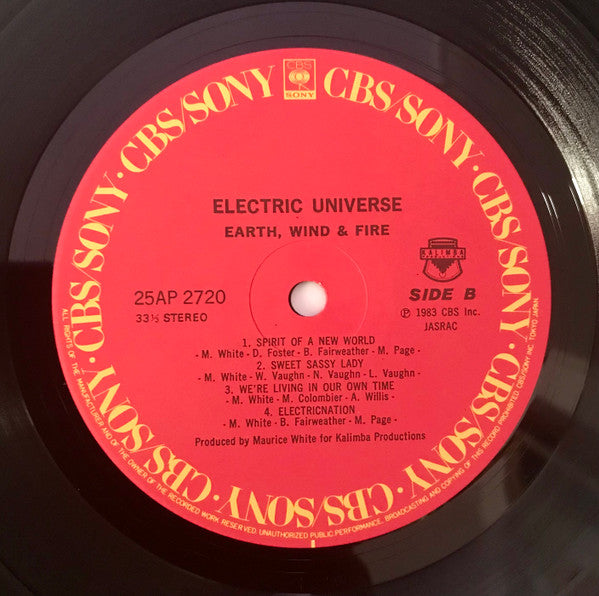 Earth, Wind & Fire – Electric Universe LP vinyl record, image 5 of 10