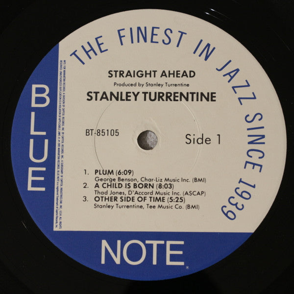 Stanley Turrentine – Straight Ahead LP vinyl record, image 5 of 6