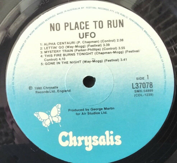 UFO – No Place To Run LP vinyl record, image 3 of 3