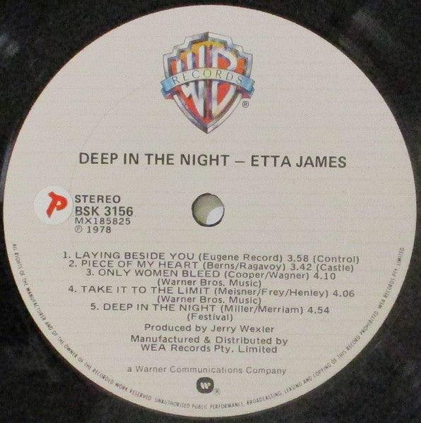 Etta James – Deep In The Night LP vinyl record, image 3 of 4