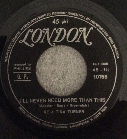 Ike & Tina Turner – I'll Never Need More Than This / Save The Last Dance For Me 7" vinyl record, image 3 of 4
