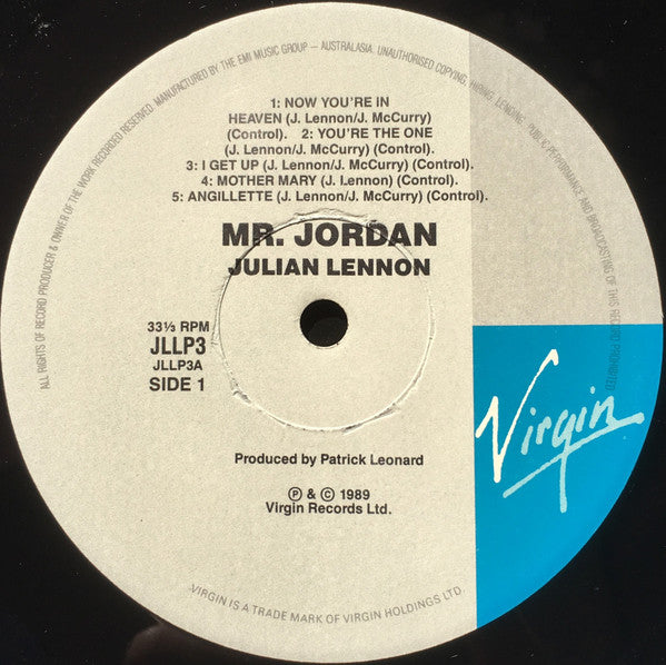 Julian Lennon – Mr. Jordan LP vinyl record, image 3 of 4