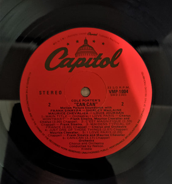 Various – Cole Porter's Can-Can: Original Soundtrack Album LP vinyl record, image 4 of 4