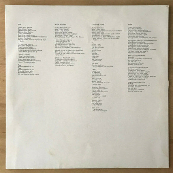 Steely Dan – Aja LP vinyl record, image 7 of 10