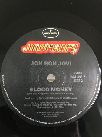 Jon Bon Jovi – Miracle 7" vinyl record, image 3 of 3