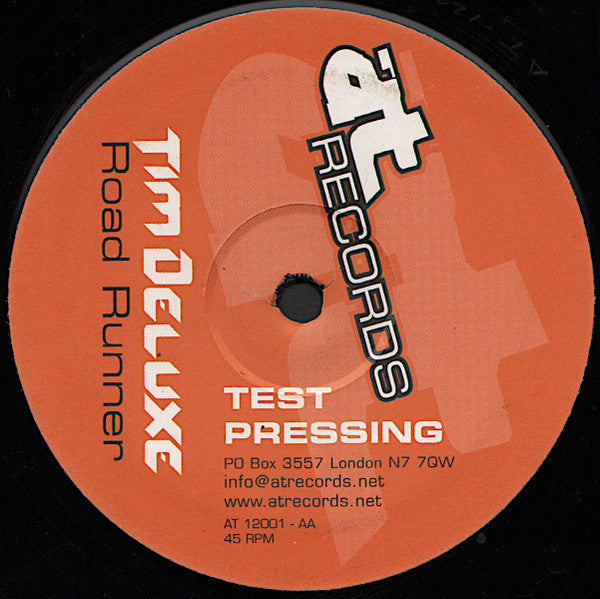 Tim Deluxe – Reflections / Road Runner 12" vinyl record, image 2 of 2