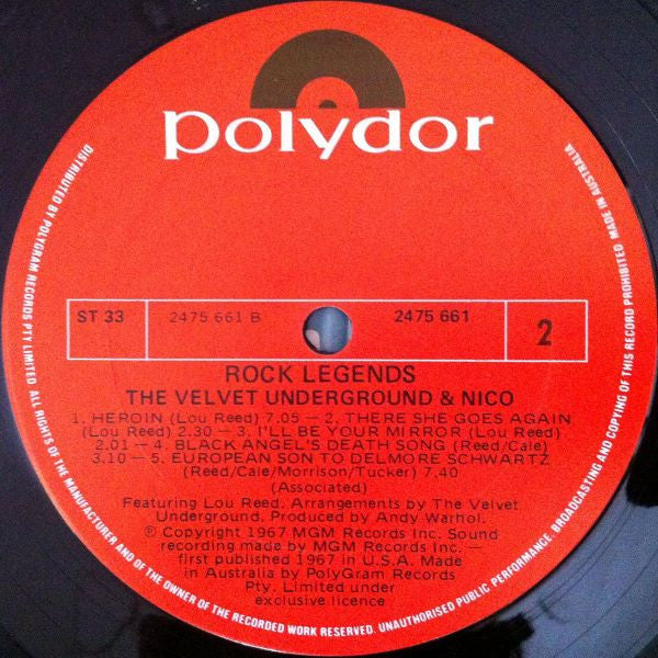 The Velvet Underground, Nico – The Velvet Underground & Nico Featuring Lou Reed LP vinyl record, image 4 of 4