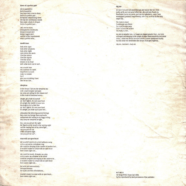 King Crimson – Three Of A Perfect Pair LP vinyl record, image 3 of 6