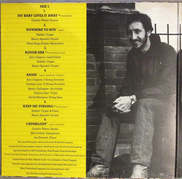 Pete Townshend, Ronnie Lane – Rough Mix LP vinyl record, image 5 of 8