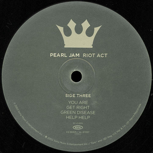 Pearl Jam – Riot Act (2xLP) LP vinyl record, image 7 of 10