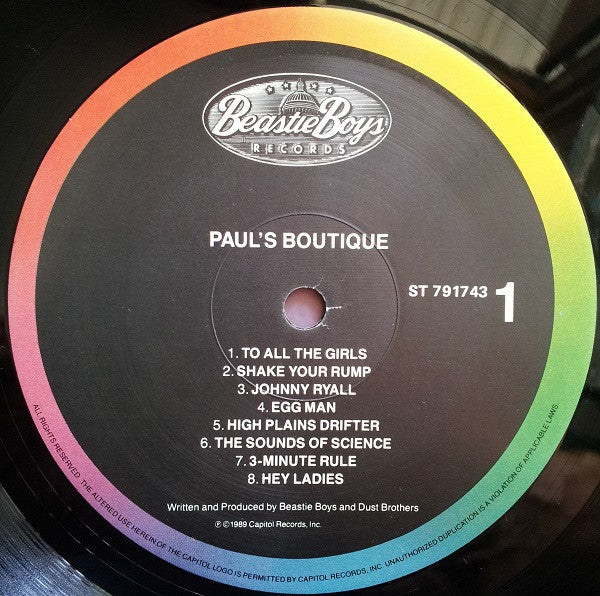 Beastie Boys – Paul's Boutique LP vinyl record, image 7 of 8