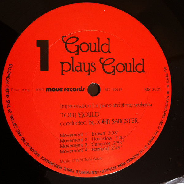 Tony Gould, John Sangster, Ray Martin, The Pro Musica Strings – Gould Plays Gould LP vinyl record, image 5 of 7