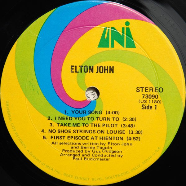 Elton John – Elton John LP vinyl record, image 4 of 8