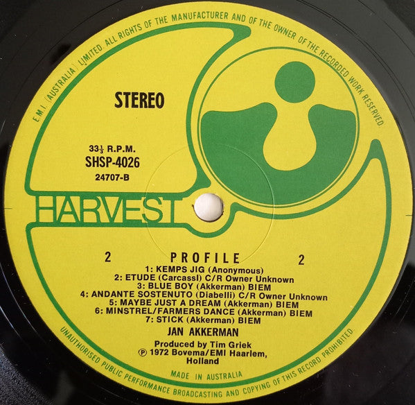 Jan Akkerman – Profile LP vinyl record, image 4 of 4