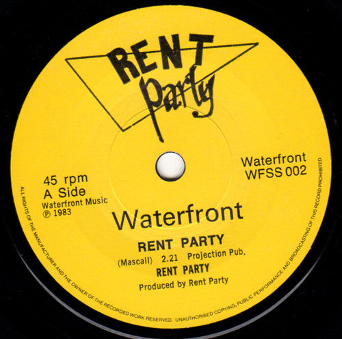 Rent Party – Rent Party 7" vinyl record, image 1 of 2