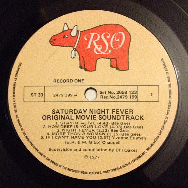 Various – Saturday Night Fever (The Original Movie Sound Track) (2xLP) LP vinyl record, image 3 of 6