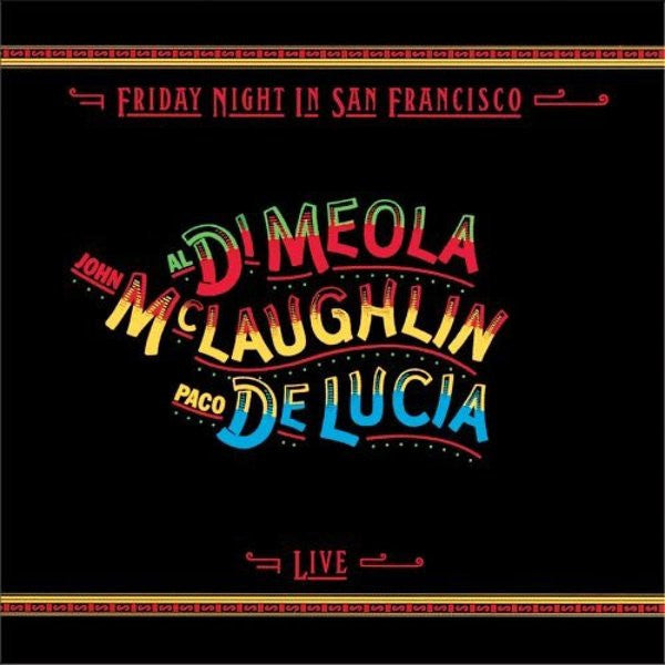 Al Di Meola, John McLaughlin, Paco De Lucía – Friday Night In San Francisco LP vinyl record, image 1 of 3